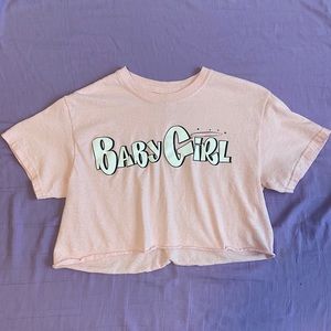 Fashion Nova Pink Cropped tee